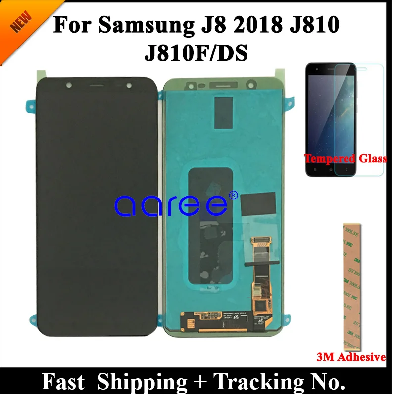 

Tested Super AMOLED Original LCD For Samsung J8 2018 LCD For Samsung J810 J8 2018 Display Touch Screen Digitizer Assembly