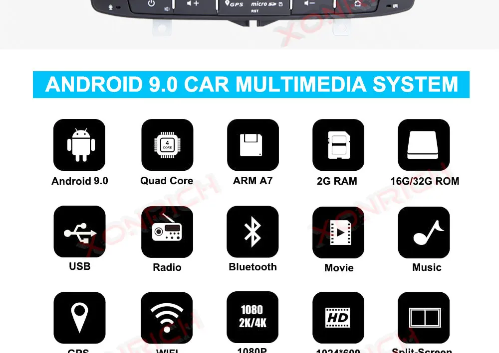 Discount Autoradio 1 din Android 9.0  Car DVD GPS For Lada Vesta 2015-2018 Automotive Multimedia Player DSP WIFI Navi OBD 7