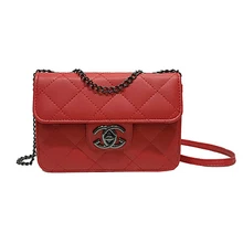 Lingge Chain Bag Ladies 2019 Spring New Wild Simple Messenger Bag Casual Small Bag Mini Square Bag Temperament Retro Lingge Chain Bag Ladies 2019 Spring New Wild Simple Messenger Bag Casual Small Bag Mini Square Bag Temperament Retro