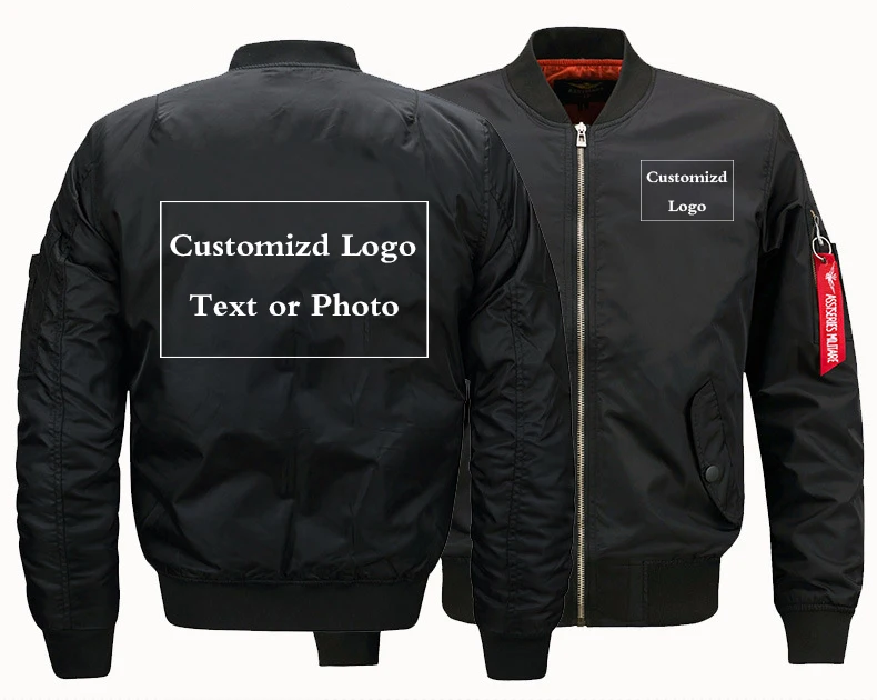 

EU US sizes Customized Ma1 Bomber thick Jacket winter jackets Pilot Outerwear Men Army Green Flight Coat EU US sizes