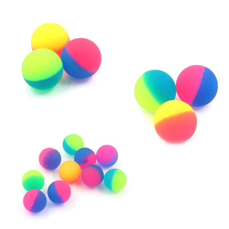 

Colorful Toy Ball Mixed Bouncy Ball Child Elastic Rubber Children Kids Outdoor Sport Games Jumping Balls Bath Bouncy Toys