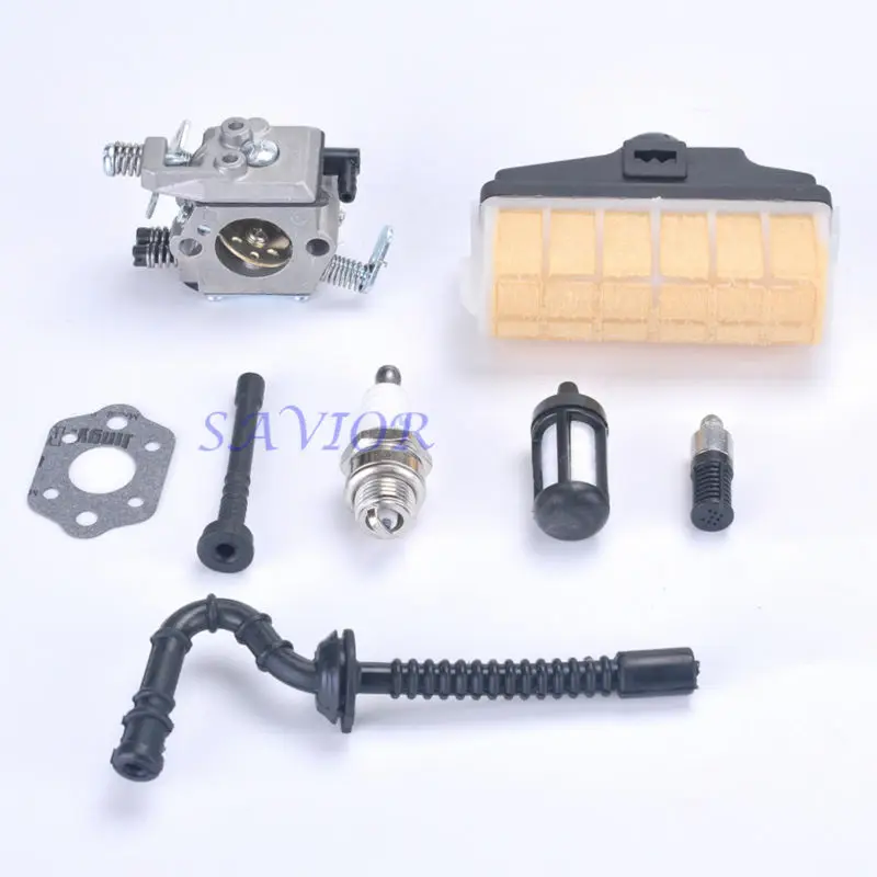Carburetor with Fuel Line Air Filter Spark Plug for Stihl 021 023 025 MS210 MS230 MS250 Chainsaw