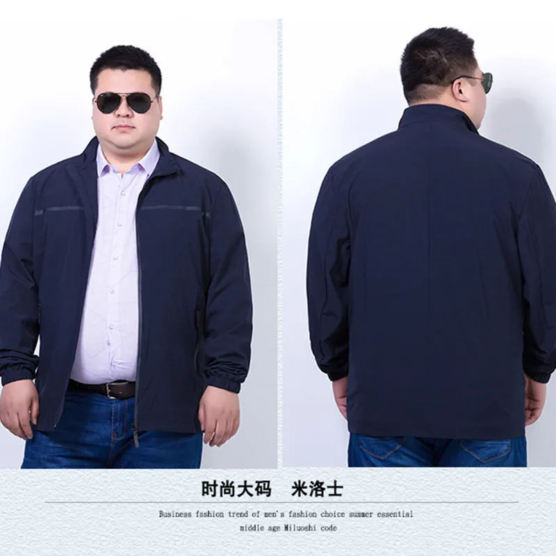 Мужские куртки размера плюс 8XL 7XL 6XL Мужская Новая повседневная куртка высокого качества весенняя приталенная куртка пальто для мужчин