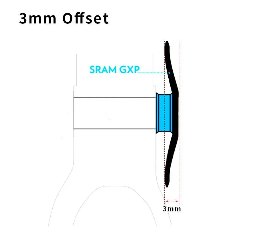 Pass Quest GXP MTB овальная узкая широкая Цепь 32 T-38 T 3 мм смещенная горная велосипедная цепь для SRAM gx xx1 eagle велосипедные шатуны