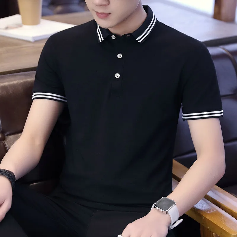 

2019 new summer men's short-sleeved clothes loose T-shirt Korean version of the trend of students men's clothing