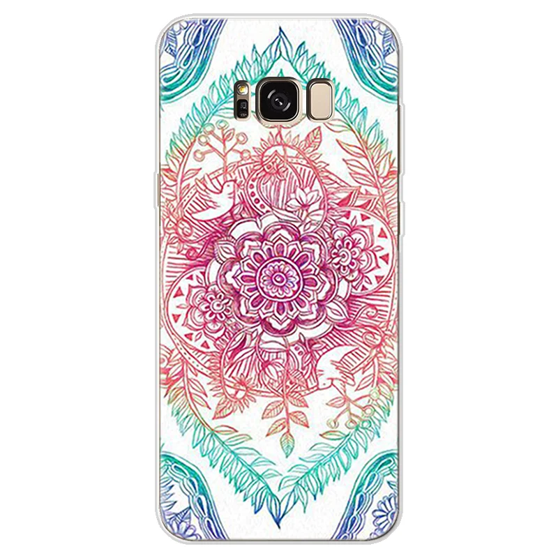 Для samsung Galaxy S3 S4 S5 Mini S6 S7 Edge S8 S9 Plus Grand Core Prime Neo Plus Xcover 4 TPU чехол с цветком для samsung S8 чехол - Цвет: H-1duo