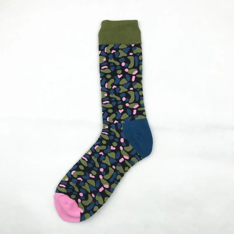 Осень-зима, цветные мужские носки, чёсаный хлопок, новинка, уличная одежда, причудливые носки, мужские забавные носки, подарок для мужчин - Цвет: 51106