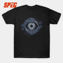 ODIN’S EYE Vikings T Shirt Vintage Awesome Digital Printing Men Short Sleeve Clothes Cotton Crazy Youth Round Collar Oversize
