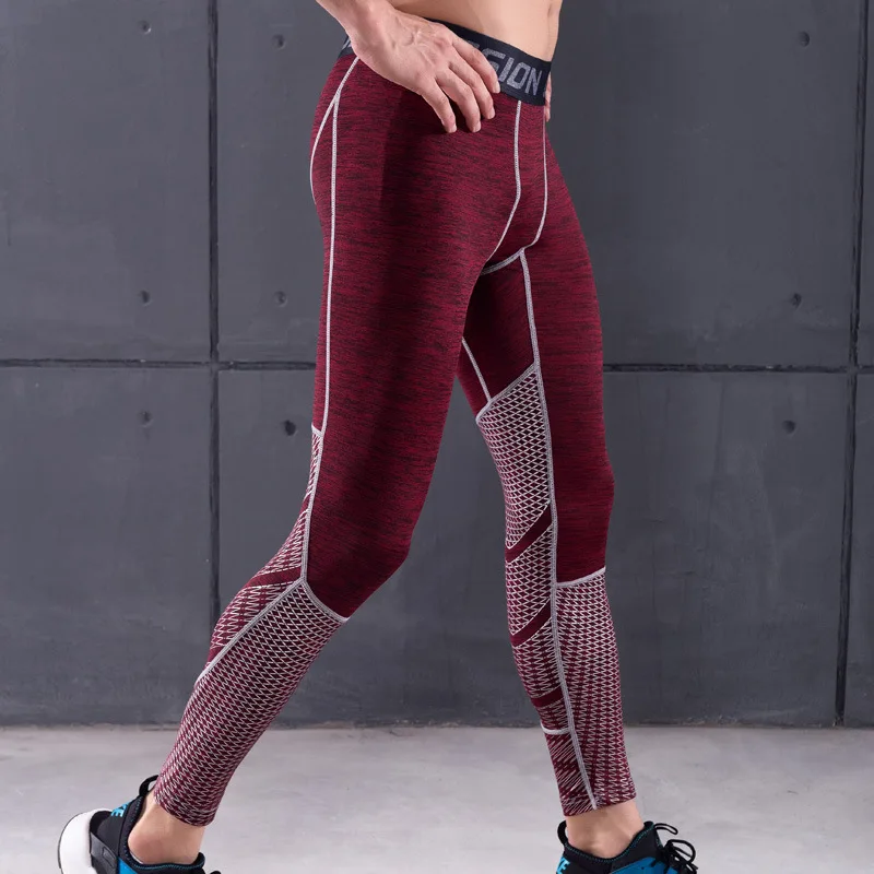 

Black Compression Pants Sports Running Tights Men Jogging Leggings Fitness Gym Clothing Sport Leggings Men Trousers