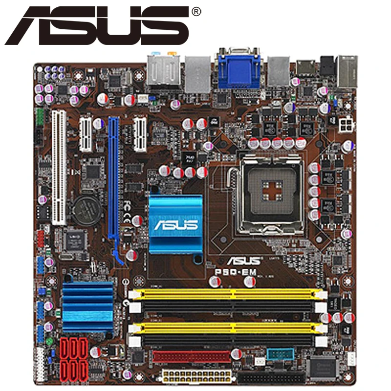 Asus P5Q EM Desktop Motherboard G45 Socket LGA 775 For Core 2 Duo Quad