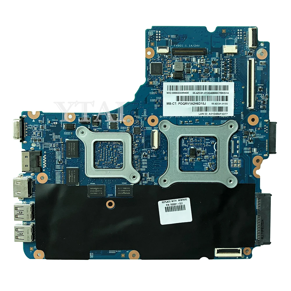 Для hp probook 455 G1 ноутбук материнская плата Гнездо FS1 DDR3 722821-001 725167-001 аккумулятор большой емкости 48.4ZC03.011 материнская плата полностью проверена