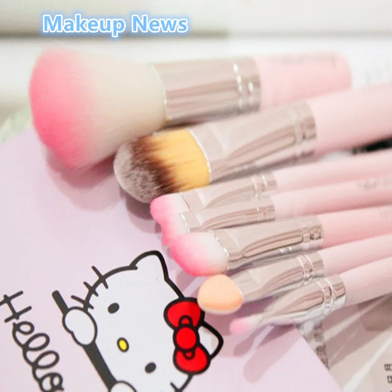 Набор кистей для макияжа Hello Kitty 7 шт./лот|cosmetic kit|cosmetic set makeup kitset cosmetics |