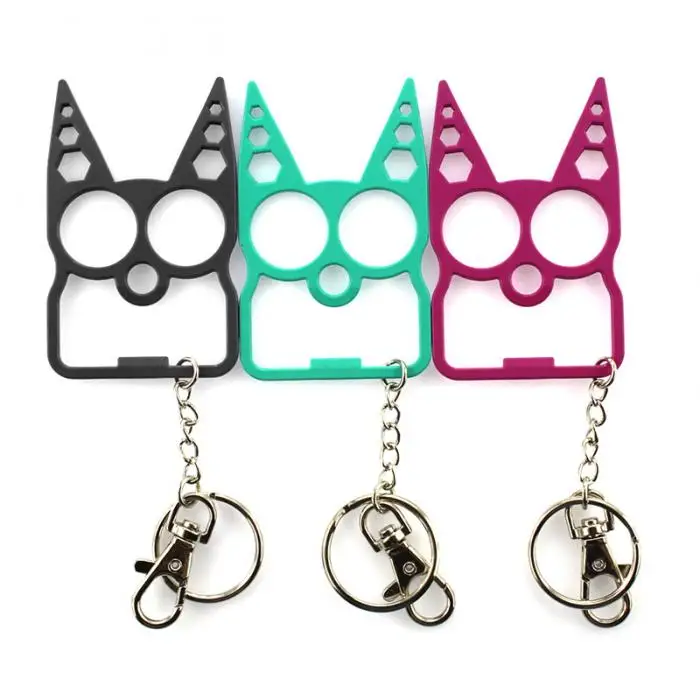 Portable Cute Cat Opener Screwdriver Keychain Self-defense Multifunction Outdoor Gadgets YS-BUY