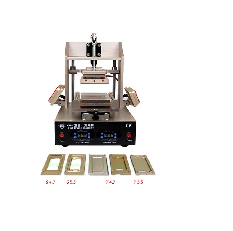TBK-518 5in1 ЖК отделочная машина Средний сепаратор лицевой панели/рамки ламинатор/Вакуумный ЖК Сепаратор/клей для удаления/подогреватель