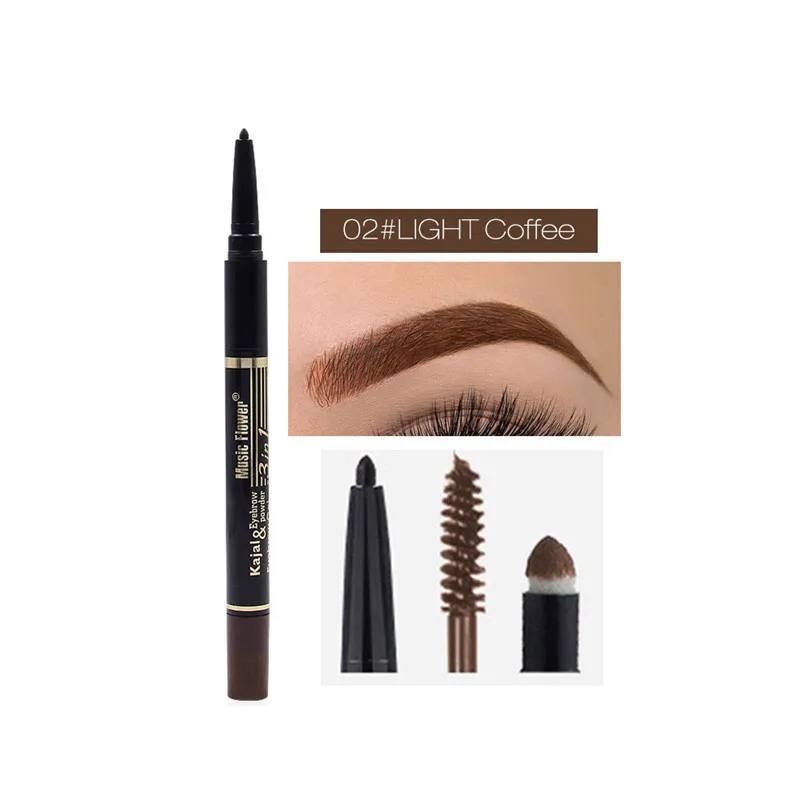 

2 in 1 Eye Brow Dye Cream Pencil Waterproof Brown Paint Henna Beauty Eyebrow Set Dec17