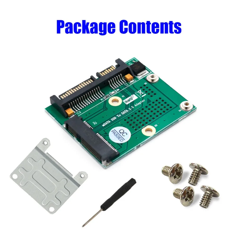 

Mini PCI-E PCI Expres Msata SSD to 2.5" SATA Adapter Converter Card Module Board with 3.3V Led Indicator Light