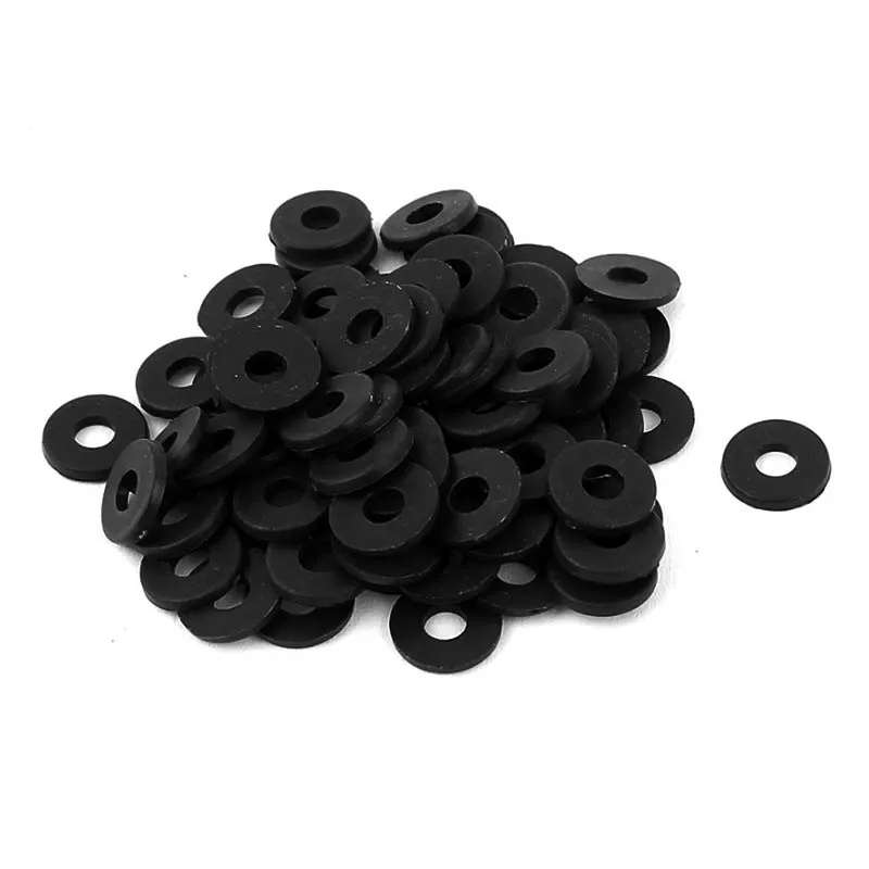 PACK OF 250 x M5 NYLON PLASTIC WASHERS 1mm THICK 5.3 x 10mm * X CLAMP READY