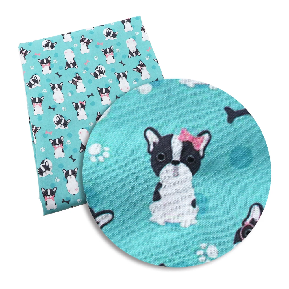 

New 50x145cm Animal 100% Cotton Fabric for Sewing Quilting Puppet Cushions Blanket Pillow Sewing Craft,c4223