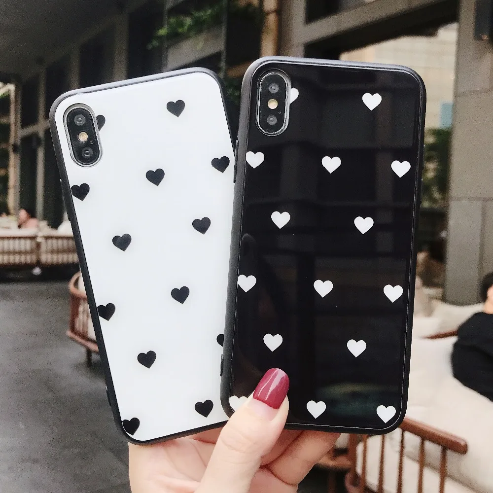 

Tempered Glass Case For Huawei Honor 10 9 lite 8X Play V10 Love Heart Cover For P20 Lite Mate 10 20 Pro Nova 3 3i P10 Plus cases