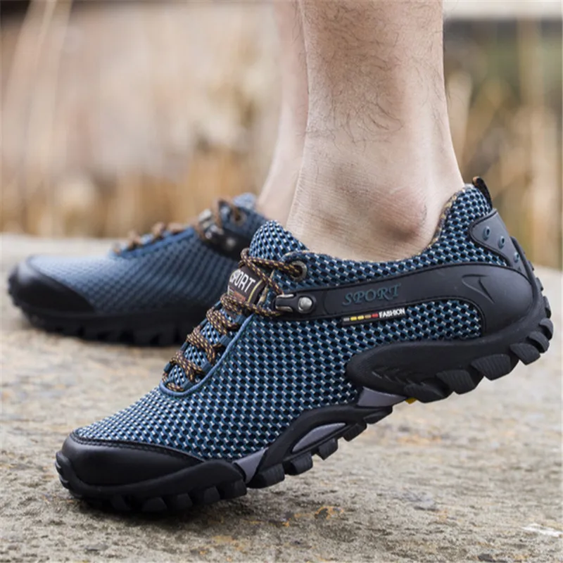 Новинка, уличная спортивная обувь, мужские кроссовки, мужская обувь, спортивная обувь для мужчин, брендовые Нескользящие кроссовки для бега по бездорожью и прогулок, HG71 - Цвет: c