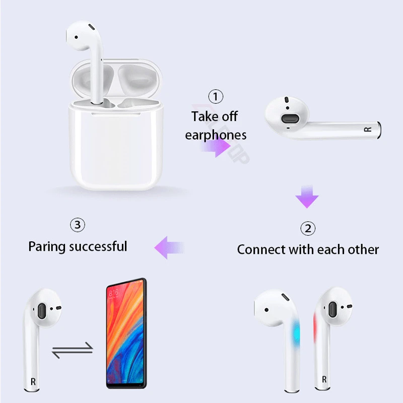 CALETOP Беспроводные наушники с сенсорным управлением микрофоном TWS Bluetooth 5 0 PK i9s i11