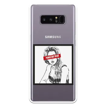 

Punks Not Dead WP002 costume drawing stand case for Samsung Galaxy Note 8