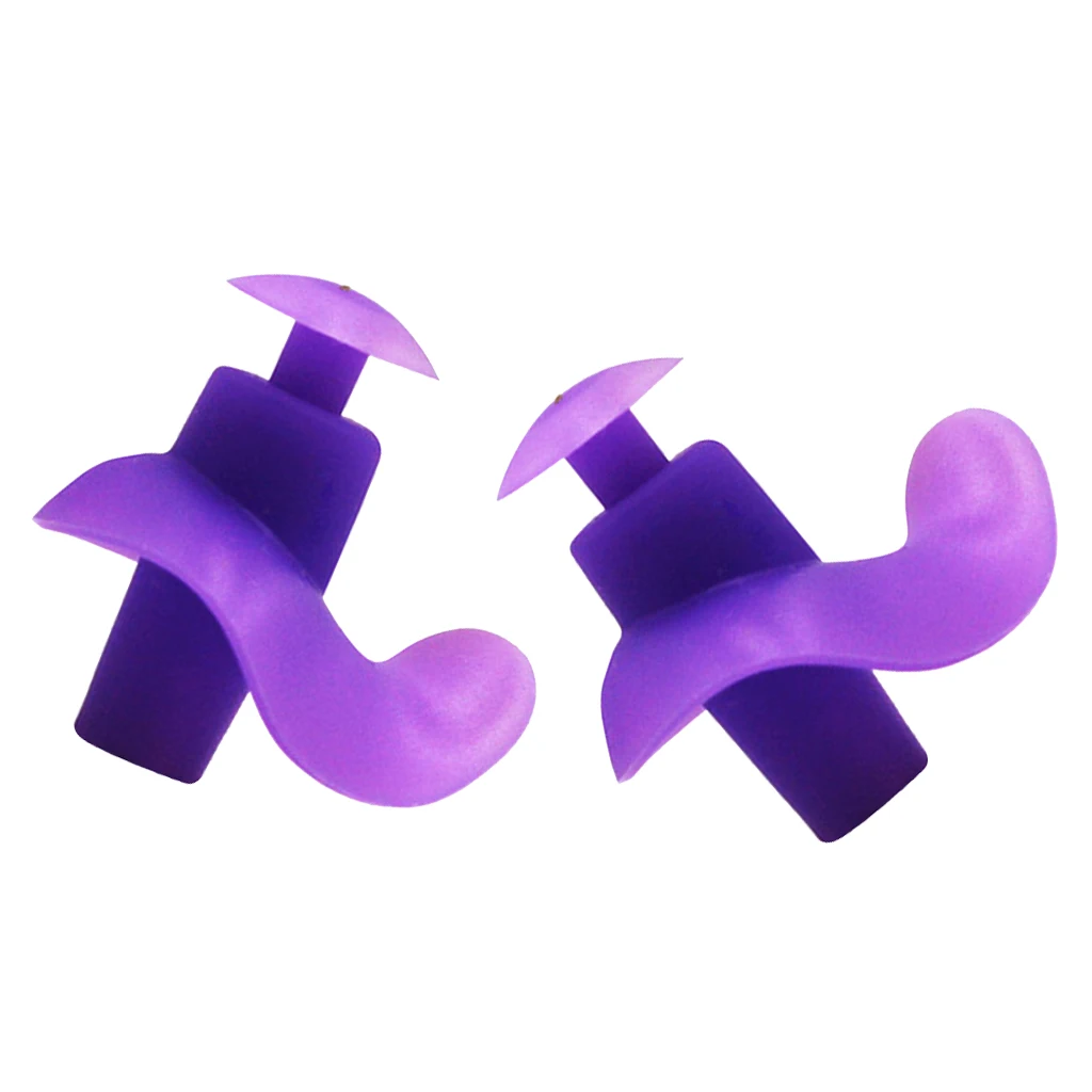 Silicone Swimming Earplugs Comfortable Waterproof Ear Plugs Showering with Protective Case for Surfing Traveling Sleeping
