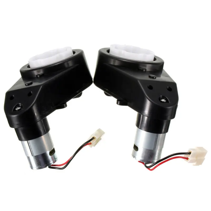 Clearance 2Pcs Rear Motor Gear Box Spare PartRreplacement 12V Kids Ride On Bike Electric Car Motor Gear Box RS550 12000 RPM 6