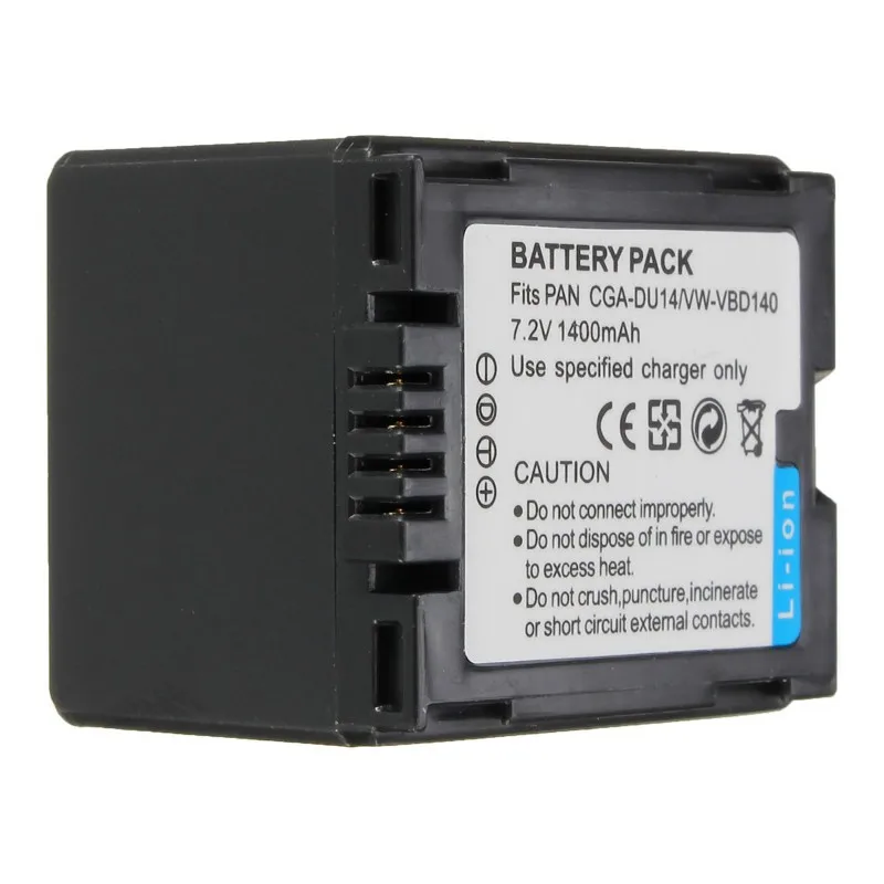 1400mAh-CGA-DU14-VW-VBD140-Camera-Battery-For-Panasonic-DU06-DU07-NV-GS10-CGA-DU12-H258 (4)