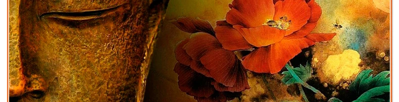 classic oil painting sewing rhinestone handicraft hobby cross stitch 3d diamond painting buddha saffron diy diamond embroidery1029_05