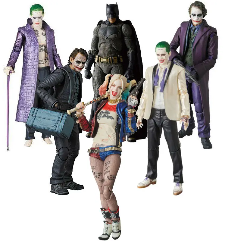 Самоубийца Mafex Бэтмен Джокер и Харли Куинн игрушка фигурка| |