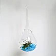 Прозрачная коническая стеклянная ваза деревенский ветряной висячий пакет для инфузий или бутылки для дома