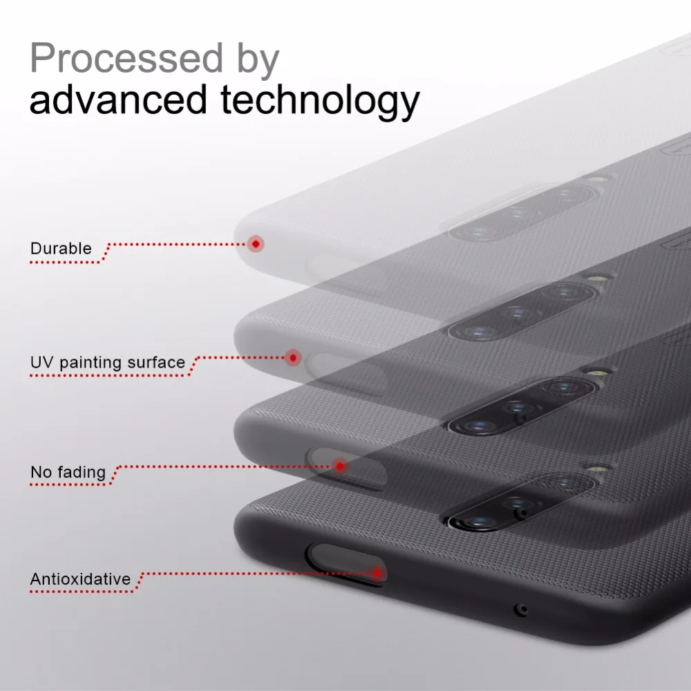 Чехол NILLKIN Oneplus 7 pro чехол One plus матовый в горошек задняя крышка подарок держатель