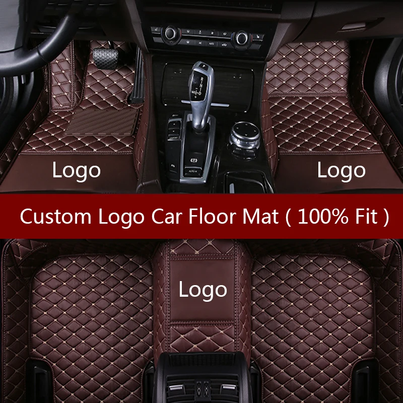 Flash mat Logo car floor mats for Ford escort fiesta mondeo Focus Fiesta Edge Explorer Taurus S-MAX F150 Everest mustang mats