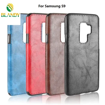 

50pcs/lot For Samsung S9 plus Case Luxury Crazy horse soft TPU Case Back Cover For Samsung S9