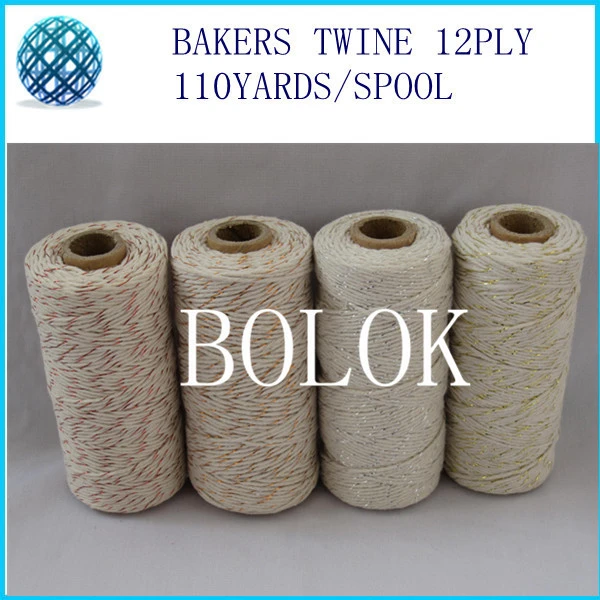 Cotton Bakers Twine Metallic Spools