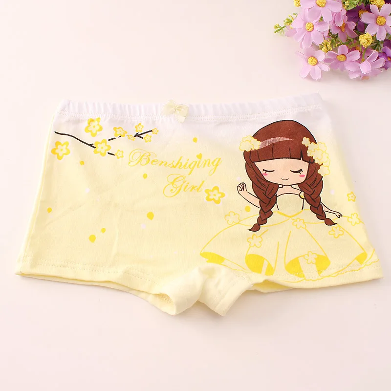 3 шт./лот детская Girls'Underwear все хлопок натуральный хлопок принцесса Нижнее белье для девочек детские Girls'Lovely без каблука-угол трусы
