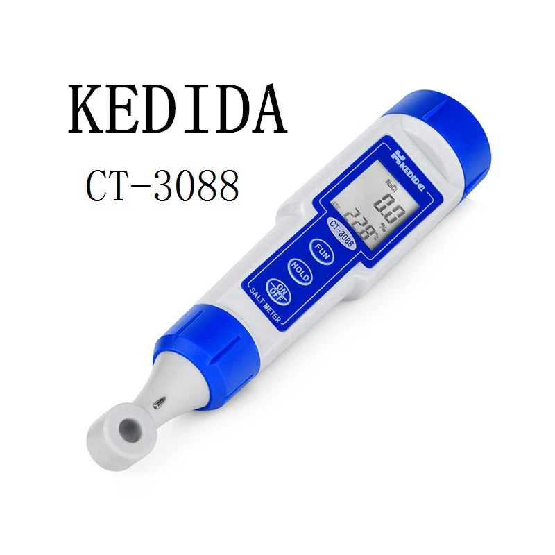 Цифровой измеритель солености воды с ЖК дисплеем солевой тестер 0.0% 10.0%|pen flashlight|salt