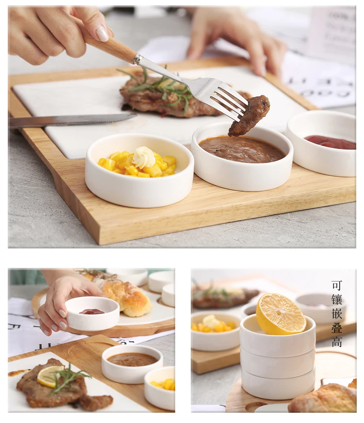 Керамическая тарелка, тарелка для стейка, приправа для блюд, чаша для комбинирования суши, прямоугольная креативная японская тарелка для рыбы, домашняя посуда