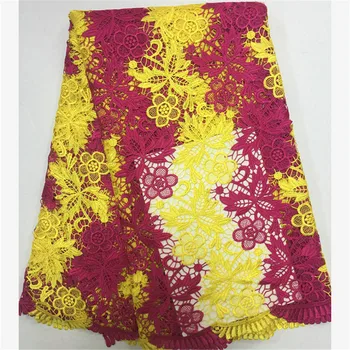 

New coming Double color Knitted wonderful design good quality Water soluble lace PW126,Free Shipping African Cord lace fabric