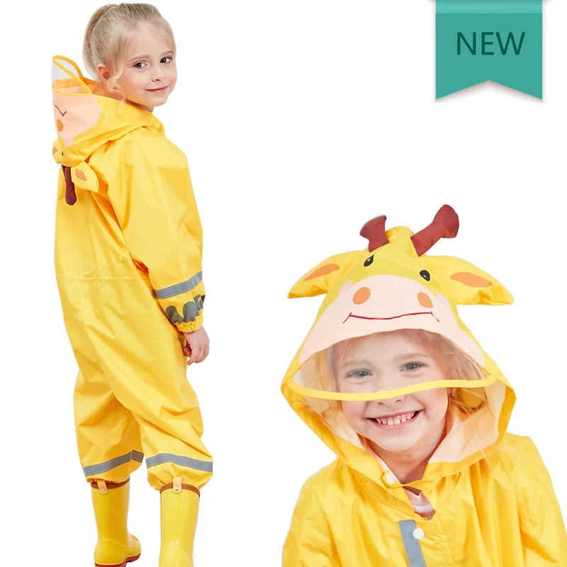 Kocotree الأطفال الأصفر الزرافة أطفال بذلة ملابس ضد المطر Raincover للطفل صبي فتاة للماء مجموعة ملابس الاطفال Kocotree الأطفال الأصفر الزرافة أطفال بذلة ملابس ضد المطر Raincover للطفل صبي فتاة للماء مجموعة ملابس الاطفال