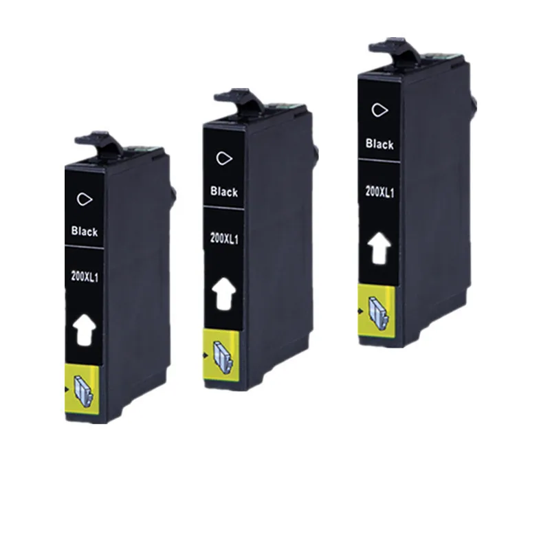 

3PK T200XL1 Black Ink Cartridge Replacement for Epson WorkForce WF-2510 WF-2520 WF-2530 WF-2540 Printer Inkjet With Chip