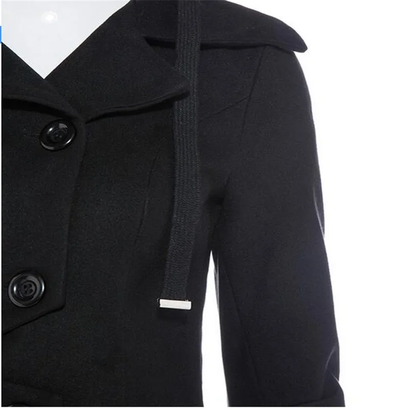 Модное Длинное средневековое пальто, Женское зимнее черное готическое пальто со стоячим воротником, элегантное женское пальто, винтажное Женское пальто