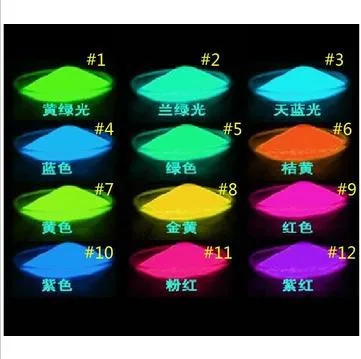 luminous glow powder super bright fluorescent powder luminous paint DIY materials 100 grams/lot pigment Noctilucent powder FPP