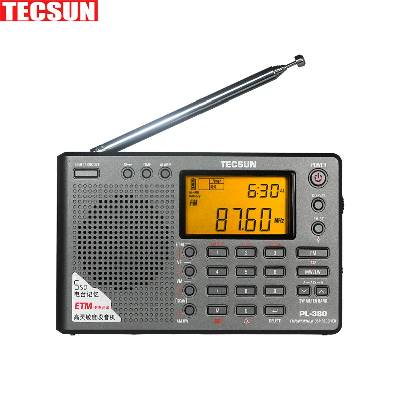 

Tecsun PL-380 PL380 radio Digital PLL Portable Radio FM Stereo/LW/SW/MW DSP Receiver Radio