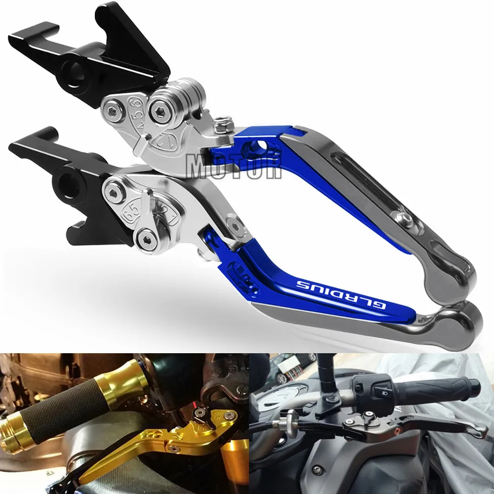 Extendable Adjustable Folding Brake Clutch Levers Motorbike Handle Grips Motorcycle Aluminum For
