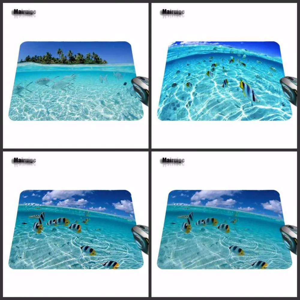 Mairuige 2017 Hot Sell Print Anti-slip Durable New Arrival Fashion Fish In Clear Computer Gaming Mouse Pad Gamer Play Mats | Компьютеры и