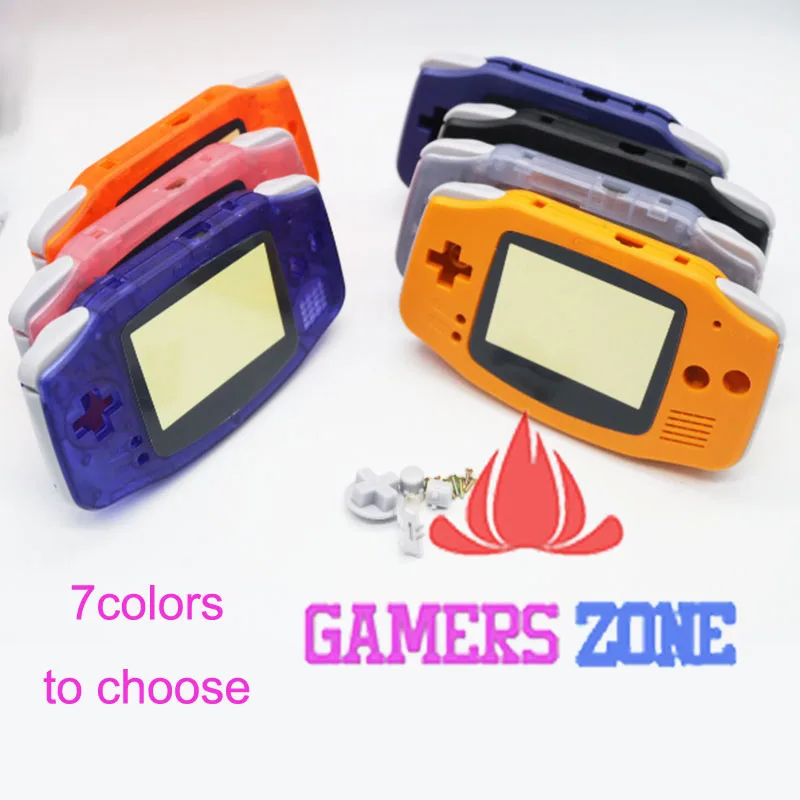 Полный комплект запасных частей корпуса для Nintendo Game Boy Advance GBA прозрачный