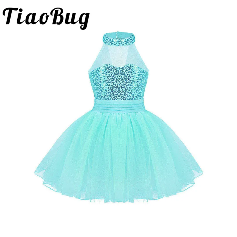 

iEFiEL Sequins Flower Girls Dresses Tulle Ball Gowns Kids First Communion Gowns for Birthday Party Dancewear Performance Dress