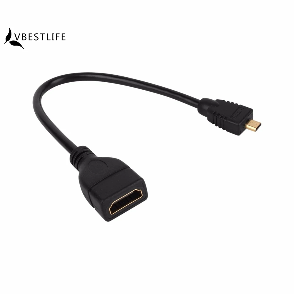 Высокоскоростной Удлинительный Кабель адаптер 15 см 1080P Micro HDMI Male Female|micro hdmi|micro hdmi
